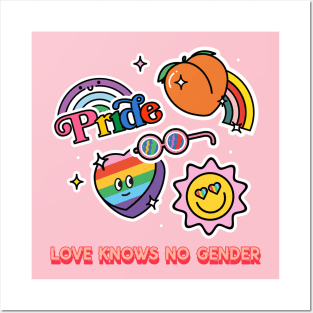 lgbtq love knows no gender Posters and Art